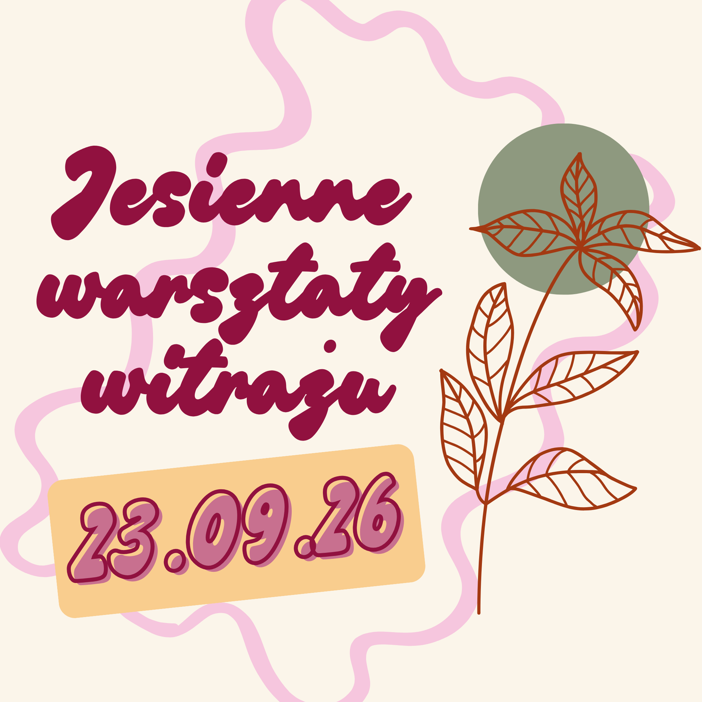 Jesienne warsztaty witrażu - środa 23.09.26