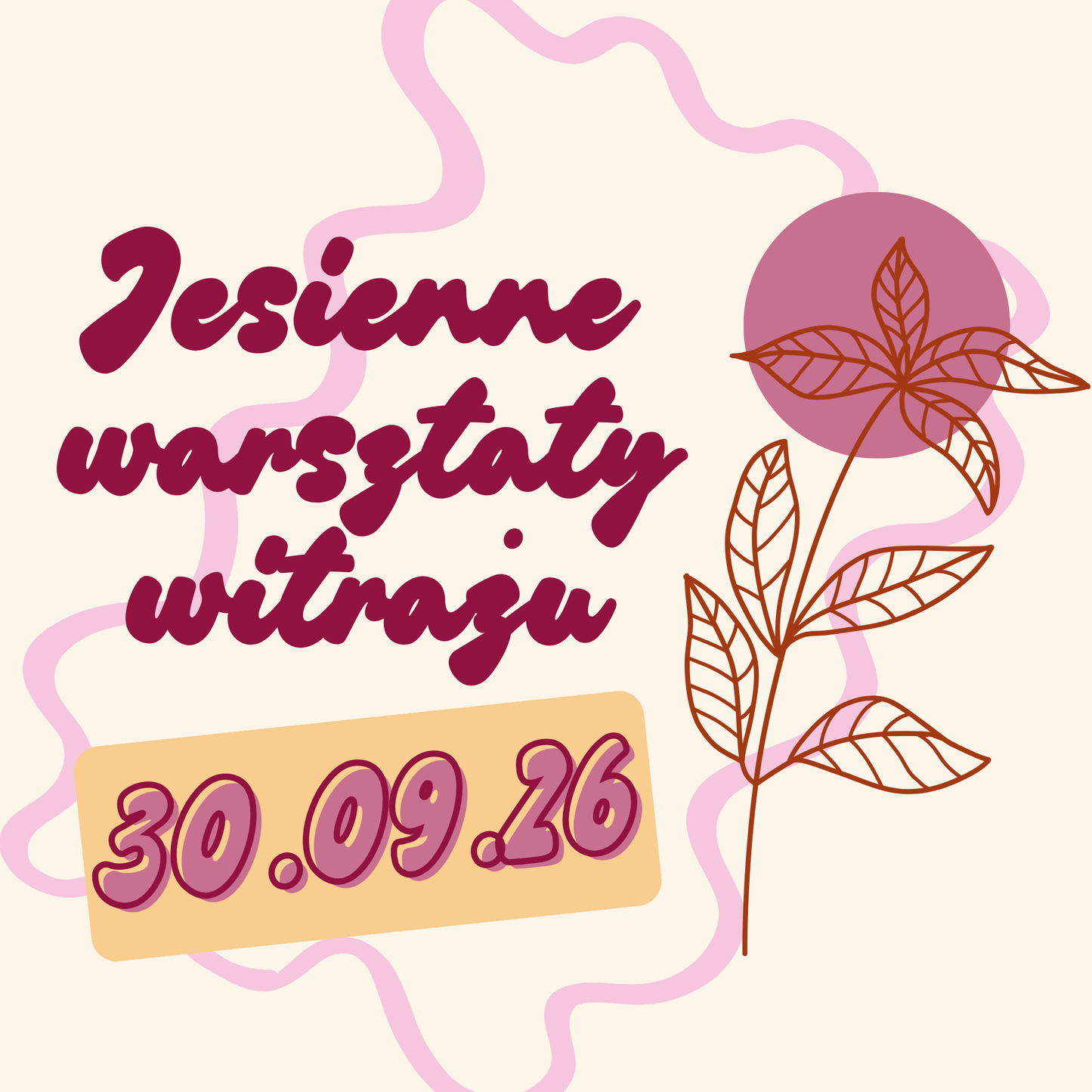 Jesienne warsztaty witrażu - środa 30.09.2026
